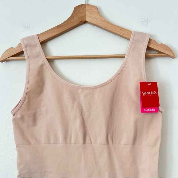 SPANX Smooth The Base Bodysuit in Tan NEW Size XL Sleeveless - Picture 5 of 10